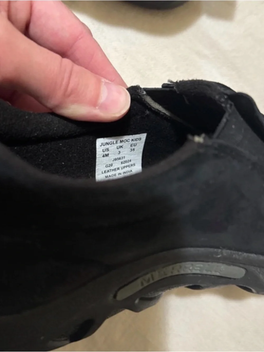 Merrell Kids Black Slip-On Casual Dress Shoes
